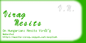 virag mesits business card